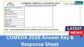 COMEDK UGET 2026 Answer Key (Today) 