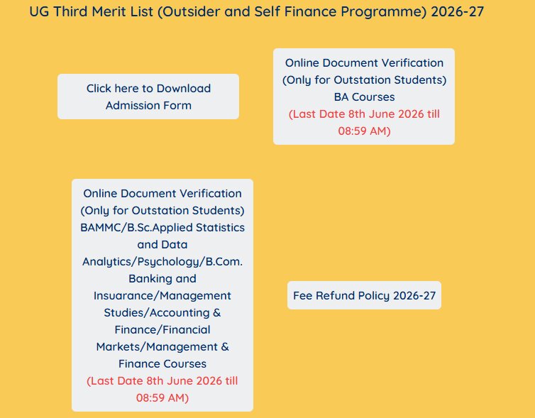 Mithibai College Third Merit List 2026