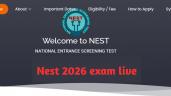 NEST 2026 Exam Live: Exam Day Guidel