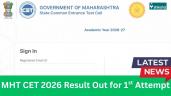 MHT CET 2026 Result (OUT) Live: 1st Attempt PCB Scorecard Download Link @cetcell.mahacet.org, Cutoffs