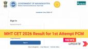 MHT CET 2026 Result (OUT) LIVE: 1st