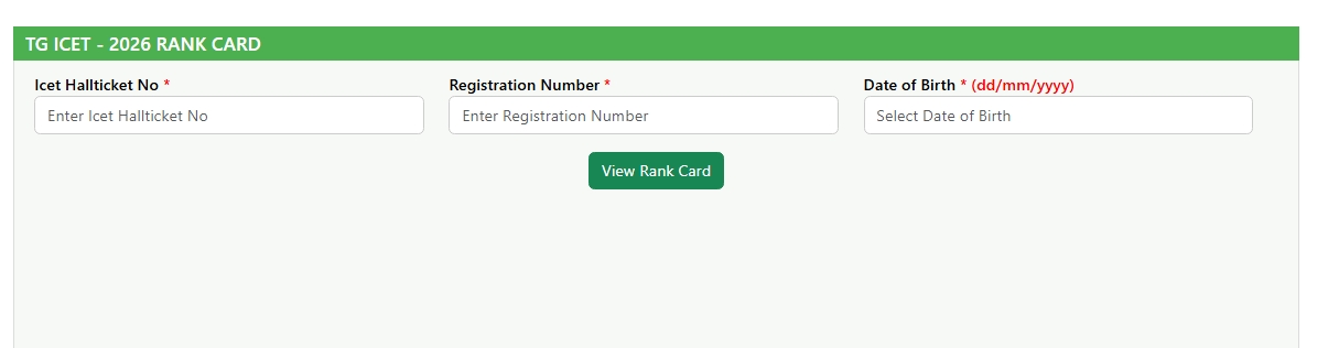 TS ICET 2026 Results Link OUT