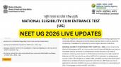 NEET UG 2026 Re Exam (Today): Live U