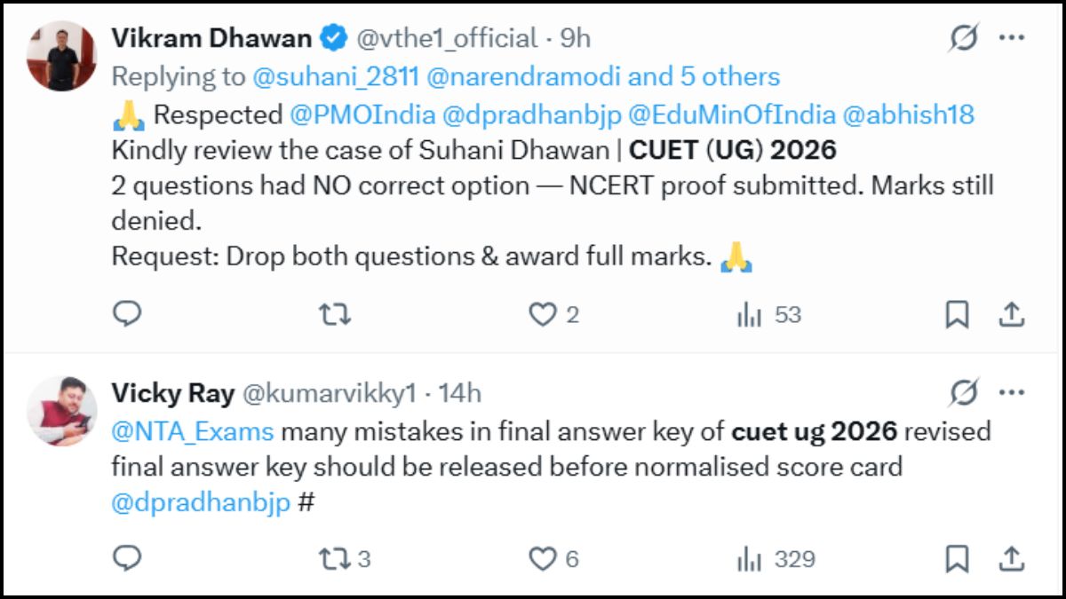 CUET Final Answer Key