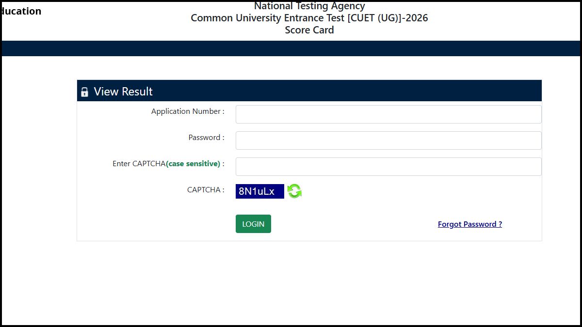 CUET UG 2026 Result OUT