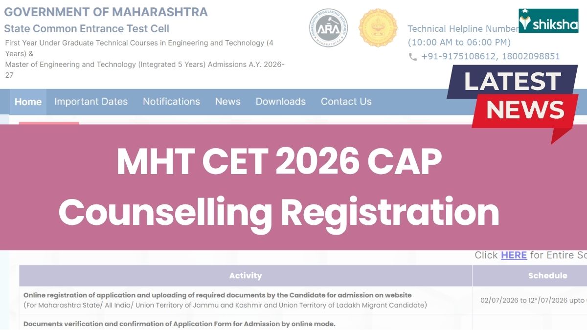 MHT-CET-CAP-Counselling-Registration-2026-Live