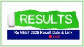 Re NEET Result 2026 Live; OMR Sheet