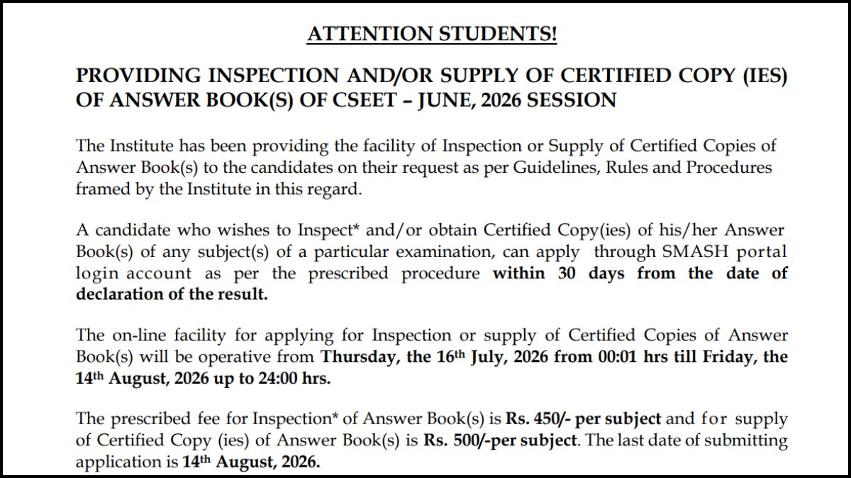 CSEET June 2026