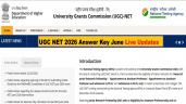 UGC NET Answer Key 2026 TODAY LIVE: