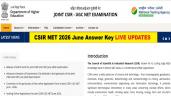 CSIR NET 2026 June Answer Key Soon @