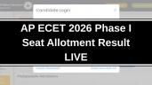 AP ECET 2026 Phase 1 Seat Allotment 