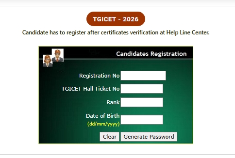 TS ICET 2026 Web Options