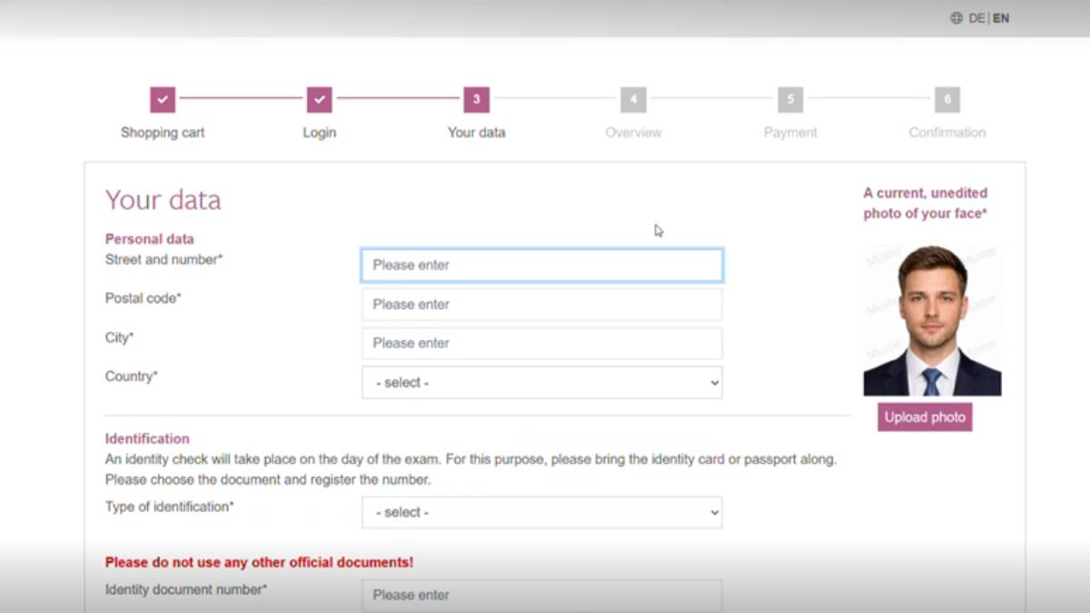 dMAT documents uploading