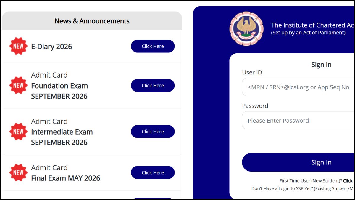 CA Admit Card Sep 2026
