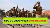 SSC GD Result 2026 SOON Live Updates