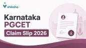 Karnataka PGCET Claim Slip 2026 (PDF