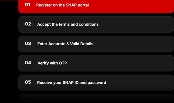 SNAP registration 2026 steps