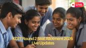 KCET Round 2 Seat Allotment 2026 Liv