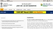 CSIR NET June Result 2026 SOON Live: