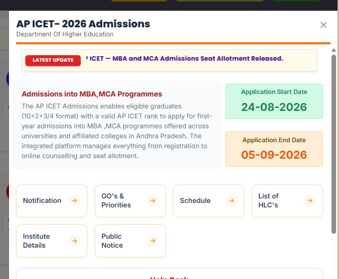AP ICET MBA Allotment Result 2026