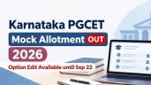 Karnataka PGCET Mock Allotment Link