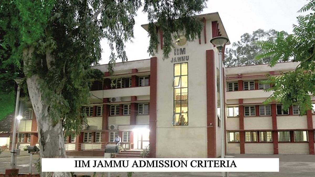 IIM Jammu Admission Criteria