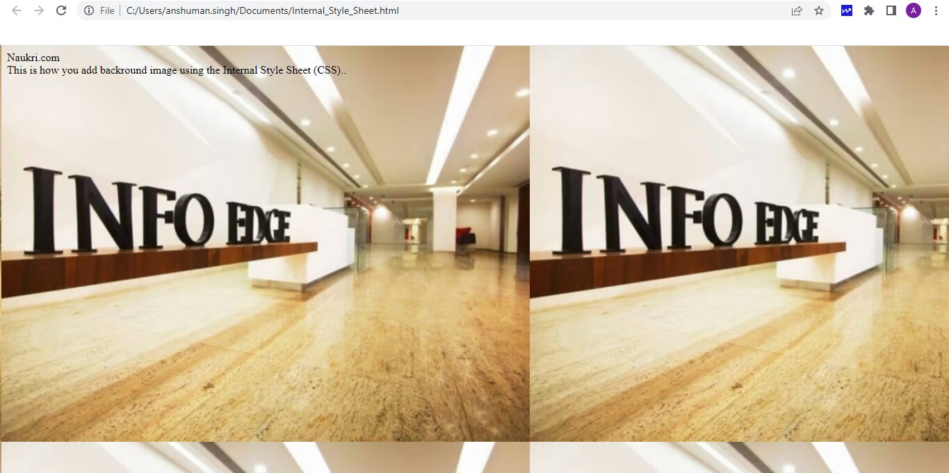 How to add background image in HTML? - Shiksha Online