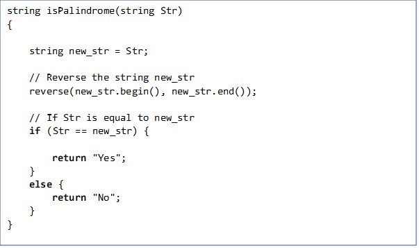 Check Palindrome in C++ - Shiksha Online